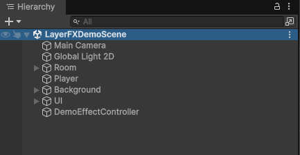 Demo Scene In Hierarchy